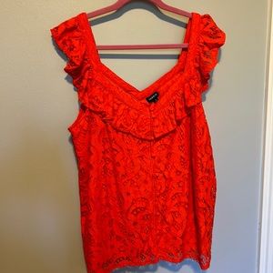 Ruffle Lace Tank Torrid